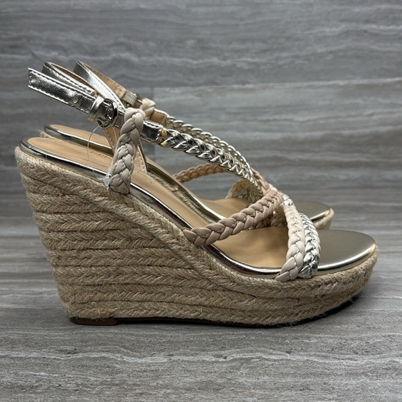 NEW! Nine West Halsee Espadrille Wedge Heel Braided Strappy Sandals Womens 7 - Picture 12 of 12